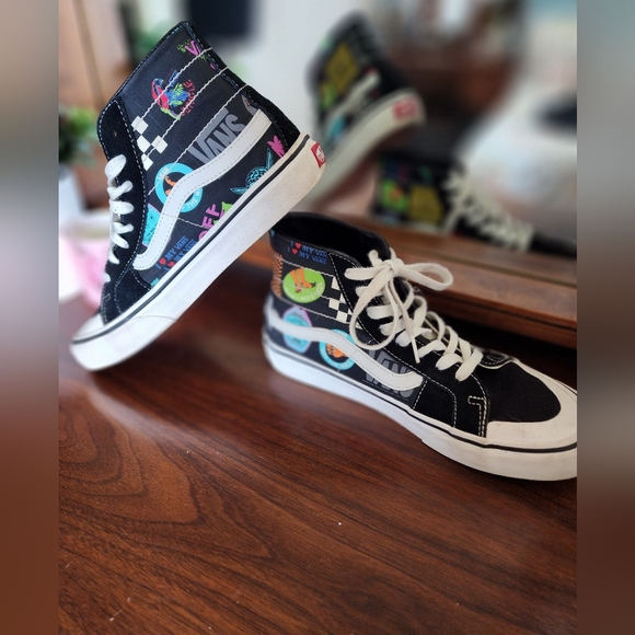 Vans Off the Wall High Tops, size 8.5 - Picture 2 of 4